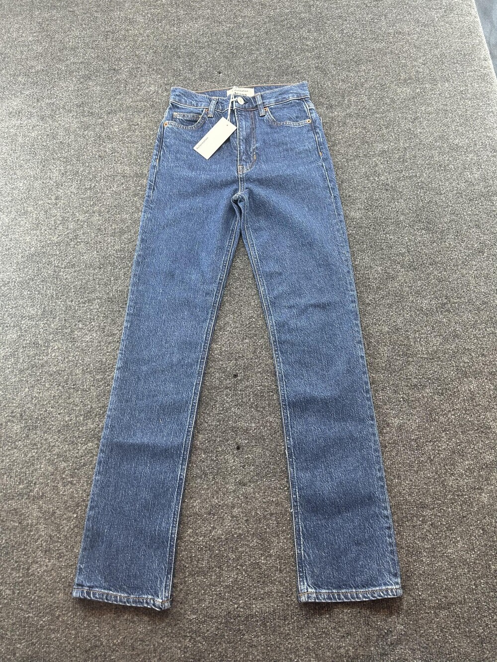 Reformation Jeans Womens 23 Blue Liza MR Straight Mid Rise Medium Wash Denim